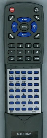 SANYO RTGXCF Replacement Remote