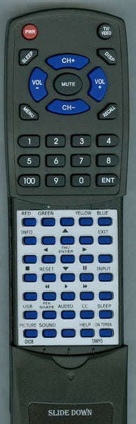 SANYO RTGXDB Replacement Remote