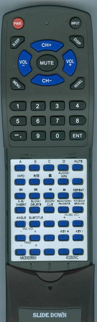 ACESONIC KOD 2000 Replacement Remote