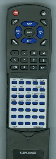 HK HG5E04 Replacement Remote