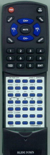 HK RTHG5H03 Replacement Remote