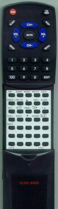 HITACHI 60SBX72B Replacement Remote