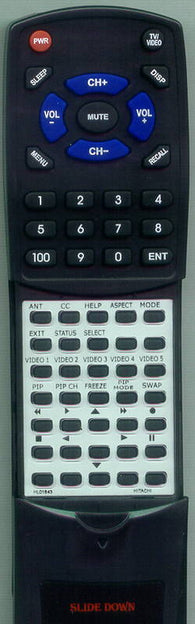 HITACHI 61UWX10BA Replacement Remote