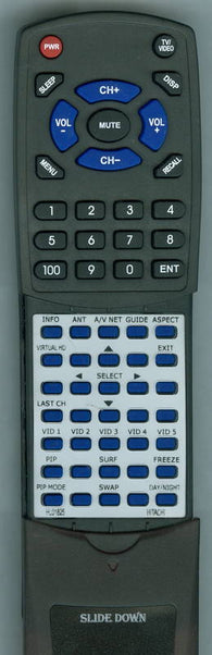 HITACHI HL01825 Replacement Remote