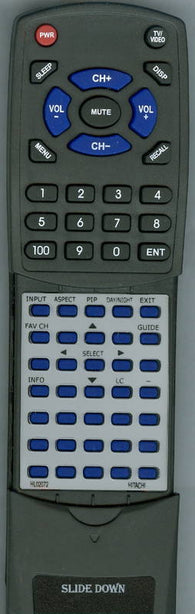 HITACHI 62VS69A Replacement Remote