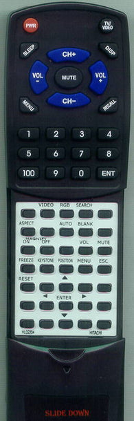 HITACHI CPX275WA Replacement Remote