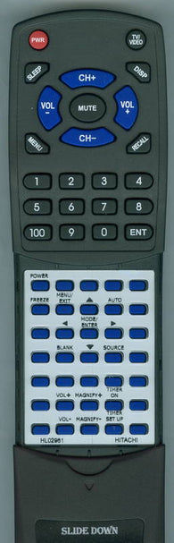 HITACHI RTHL02961 Replacement Remote