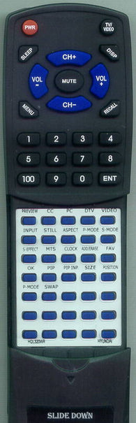 HYUNDAI RTHQL320WR Replacement Remote