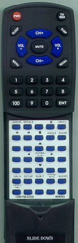 MEMOREX RTHSR651PBBLACK320 Replacement Remote