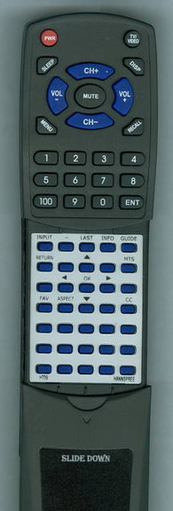 HANNSPREE RTHT09 Replacement Remote