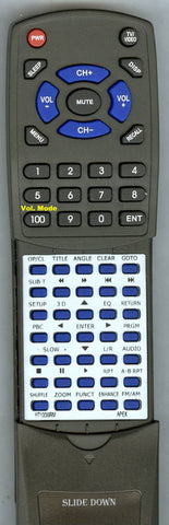APEXINSERT RTHT100WRM Replacement Remote