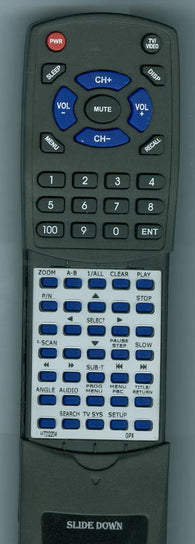 GPX RTHTD2204 Replacement Remote