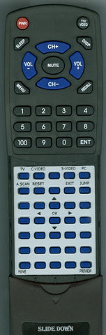 PROVIEW RTHV145 Replacement Remote