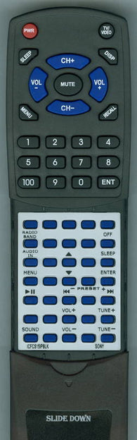 SONY ICFCS15IPSIL Replacement Remote