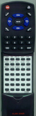 TECHVIEW RTID3OT10007 Replacement Remote
