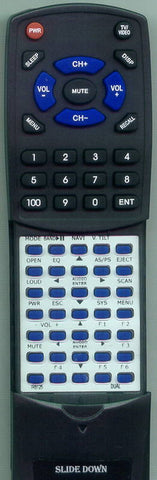 DUAL XDV8125 Replacement Remote