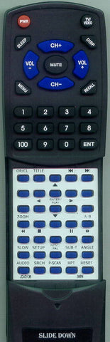 JWIN RTJDVD136 Replacement Remote