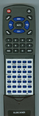 JWIN JDVD762DVD Replacement Remote