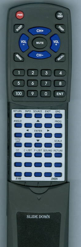 JENSEN PSVCJE1909 Replacement Remote Control