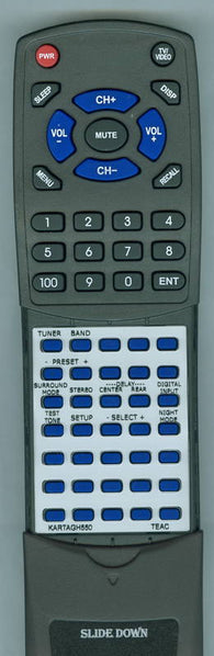 TEAC AGH350 Replacement Remote