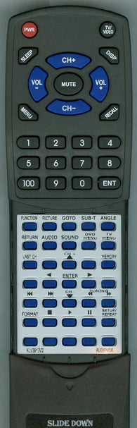 AUDIOVOX RTKLV3913V2 Replacement Remote