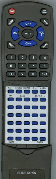DIGISTAR RTLC20H3D Replacement Remote