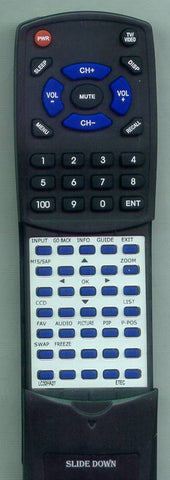 ETEC LC32HA27 Replacement Remote