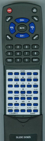 SHARP LC43LB601C Replacement Remote
