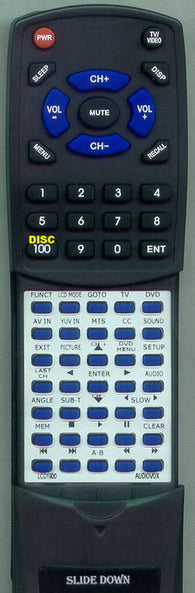 AUDIOVOXINSERT LCD1900W Replacement Remote