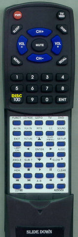 AUDIOVOXINSERT RTLCD1900 Replacement Remote