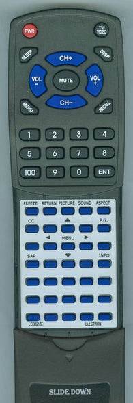 ELECTRON RTLCD3215E Replacement Remote