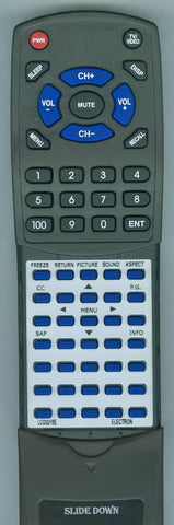 ELECTRON RTLCD3215E Replacement Remote