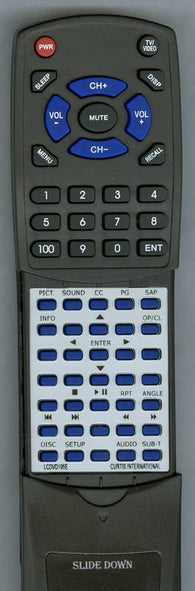 CURTIS LCDVD152 Replacement Remote