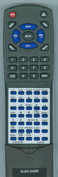 CURT RTLCDVD198 Replacement Remote