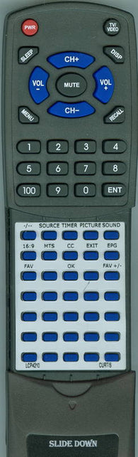 CURTIS RTLCP4210 Replacement Remote