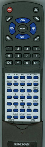 APEX LD230RM Replacement Remote