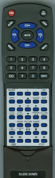 AFFINITY LE3259D Replacement Remote