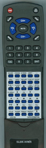 CURTIS LEDV1975A3 Replacement Remote