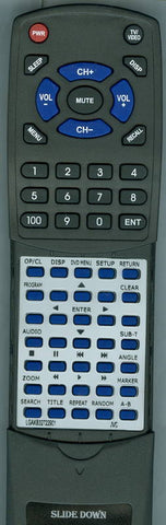 JVC XVN652S Replacement Remote