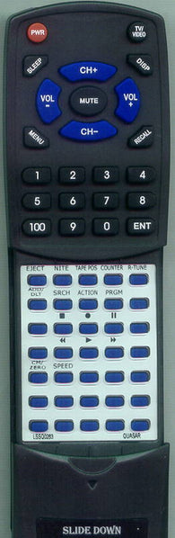 PANASONIC VV2003 Replacement Remote