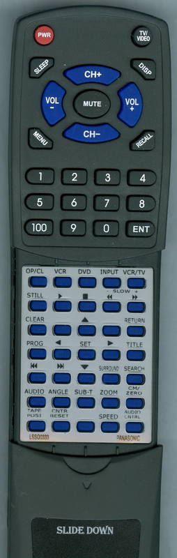 PANASONIC PVDV103 Replacement Remote Control