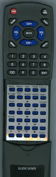 PANASONIC PVD27D52 Replacement Remote