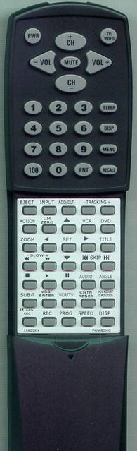 PANASONIC RTLSSQ0374 Replacement Remote