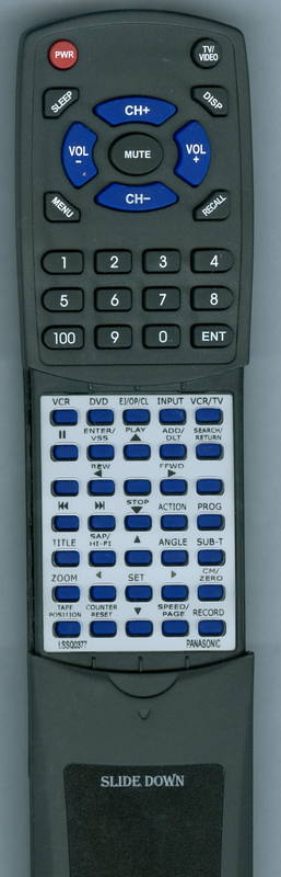 PANASONIC RTLSSQ0333 Replacement Remote Control