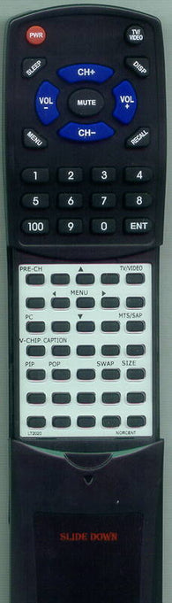 NORCENT RTLT2020 Replacement Remote