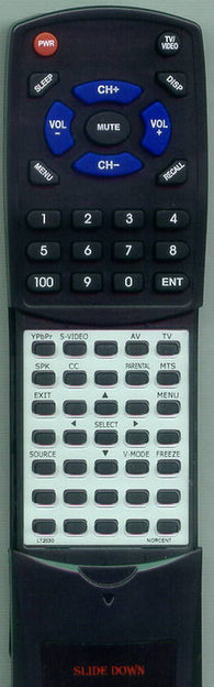 NORCENT RTLT2030 Replacement Remote