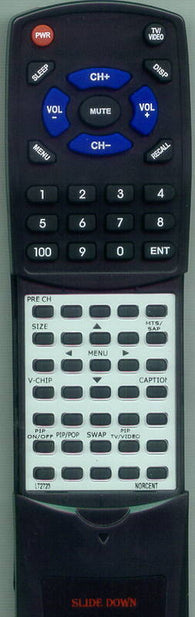 NORCENT RTLT2723 Replacement Remote