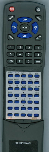 NORCENT RTLT3222 Replacement Remote
