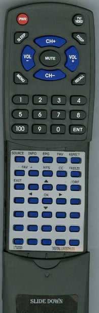 DIGITALLIFESTYLE FA2B26ZD2 Replacement Remote