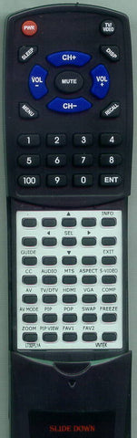 VIVITEK LT32PL1A Replacement Remote